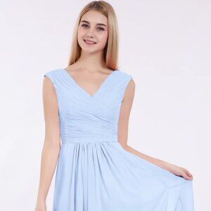 Sky Blue Bridesmaid Dress